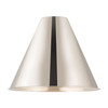 INNOVATIONS MBC-12-PN Ballston Cone Light 12 inch Polished Nickel Metal Shade
