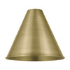 INNOVATIONS MBC-16-AB Ballston Cone Light 16 inch Antique Brass Metal Shade