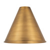 INNOVATIONS MBC-16-BB Ballston Cone Light 16 inch Brushed Brass Metal Shade