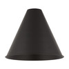 INNOVATIONS MBC-16-BK Ballston Cone Light 16 inch Matte Black Metal Shade