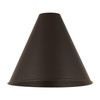 INNOVATIONS MBC-16-OB Ballston Cone Light 16 inch Oil Rubbed Bronze Metal Shade