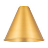 INNOVATIONS MBC-16-SG Ballston Cone Light 16 inch Satin Gold Metal Shade
