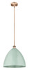 INNOVATIONS 616-1S-AC-MBD-16-SF Plymouth Dome 1 Light 16 inch Mini Pendant Antique Copper