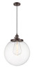 INNOVATIONS 201CSW-OB-G202-14 Beacon 1 Light 14 inch Mini Pendant With Switch Oil Rubbed Bronze
