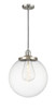 INNOVATIONS 201C-SN-G202-14 Beacon 1 Light 14 inch Mini Pendant Brushed Satin Nickel