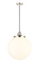 INNOVATIONS 201CSW-PN-G201-14 Beacon 1 Light 14 inch Mini Pendant With Switch Polished Nickel