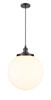 INNOVATIONS 201C-OB-G201-14 Beacon 1 Light 14 inch Mini Pendant Oil Rubbed Bronze