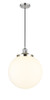 INNOVATIONS 201C-PN-G201-14 Beacon 1 Light 14 inch Mini Pendant Polished Nickel