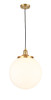 INNOVATIONS 201C-SG-G201-14 Beacon 1 Light 14 inch Mini Pendant Satin Gold