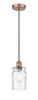 INNOVATIONS 616-1P-AC-G352 Candor 1 Light Mini Pendant part of the Edison Collection Antique Copper