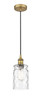 INNOVATIONS 616-1P-BB-G352 Candor 1 Light Mini Pendant part of the Edison Collection Brushed Brass