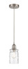 INNOVATIONS 616-1P-SN-G352 Candor 1 Light Mini Pendant part of the Edison Collection Brushed Satin Nickel