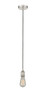 INNOVATIONS 616-1P-PN-M14-BK Adirondack 1 Light Mini Pendant part of the Edison Collection Polished Nickel