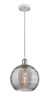 INNOVATIONS 516-1P-WPC-G1213-10SM Deco Swirl 1 Light 10 inch Mini Pendant White and Polished Chrome