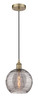 INNOVATIONS 616-1P-AB-G1213-10SM Athens Deco Swirl 1 Light 10 inch Mini Pendant Antique Brass