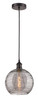 INNOVATIONS 616-1P-OB-G1213-10SM Athens Deco Swirl 1 Light 10 inch Mini Pendant Oil Rubbed Bronze