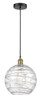 INNOVATIONS 616-1P-BAB-G1213-12 Athens Deco Swirl 1 12 inch Mini Pendant Black Antique Brass