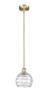 INNOVATIONS 616-1S-AB-G1213-8 Athens Deco Swirl 1 Light 8 inch Mini Pendant Antique Brass