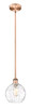 INNOVATIONS 616-1S-AC-G1215-8 Athens Water Glass 1 Light 8 inch Mini Pendant Antique Copper
