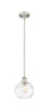 INNOVATIONS 616-1S-SN-G1215-8 Athens Water Glass 1 Light 8 inch Mini Pendant Brushed Satin Nickel