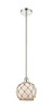 INNOVATIONS 616-1S-PN-G121-8RB Farmhouse Rope 1 Light 8 inch Mini Pendant Polished Nickel