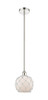 INNOVATIONS 616-1S-PN-G121-8RW Farmhouse Rope 1 Light 8 inch Mini Pendant Polished Nickel