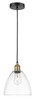 INNOVATIONS 616-1P-BAB-GBD-92 Edison Dome 1 9 inch Mini Pendant Black Antique Brass