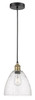 INNOVATIONS 616-1P-BAB-GBD-94 Edison Dome 1 9 inch Mini Pendant Black Antique Brass