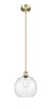 INNOVATIONS 616-1S-AB-G124-10 Athens 1 Light 10 inch Mini Pendant Antique Brass