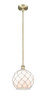 INNOVATIONS 616-1S-AB-G122-10RB Farmhouse Rope 1 Light 10 inch Mini Pendant Antique Brass