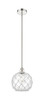 INNOVATIONS 616-1S-PN-G122-10RW Farmhouse Rope 1 Light 10 inch Mini Pendant Polished Nickel