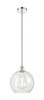 INNOVATIONS 616-1S-PN-G122-12 Athens 1 Light 11.75 inch Mini Pendant Polished Nickel