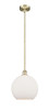 INNOVATIONS 616-1S-AB-G121-12 Athens 1 Light 11.75 inch Mini Pendant Antique Brass