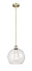 INNOVATIONS 616-1S-AB-G124-12 Athens 1 Light 11.75 inch Mini Pendant Antique Brass