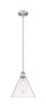 INNOVATIONS 616-1S-SN-GBC-122 Edison Cone 1 Light 12 inch Mini Pendant Brushed Satin Nickel