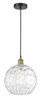 INNOVATIONS 616-1P-BAB-G1215-12 Athens Water Glass 1 12 inch Mini Pendant Black Antique Brass