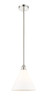 INNOVATIONS 616-1S-PN-GBC-121 Edison Cone 1 Light 12 inch Mini Pendant Polished Nickel