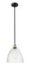 INNOVATIONS 616-1S-BAB-GBD-124 Edison Dome 1 12 inch Mini Pendant Black Antique Brass