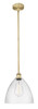INNOVATIONS 616-1S-BB-GBD-124 Edison Dome 1 Light 12 inch Mini Pendant Brushed Brass