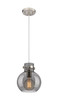 INNOVATIONS 410-1PS-SN-G410-8SM Newton Sphere 1 8 inch Mini Pendant Brushed Satin Nickel