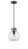 INNOVATIONS 410-1PS-BK-G410-8SDY Newton Sphere 1 8 inch Mini Pendant Matte Black