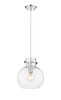 INNOVATIONS 410-1PM-PN-G410-10CL Newton Sphere 1 10 inch Mini Pendant Polished Nickel