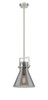 INNOVATIONS 411-1SM-SN-G411-10SM Newton Cone 1 10 inch Mini Pendant Brushed Satin Nickel