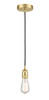 INNOVATIONS 616-1P-SB-LED Edison 1 Light 2.5 inch Mini Pendant Satin Brass