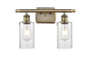 INNOVATIONS 516-2W-AB-G804 Clymer 2 16 inch Bath Vanity Light Antique Brass