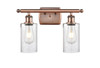INNOVATIONS 516-2W-AC-G804 Clymer 2 16 inch Bath Vanity Light Antique Copper
