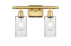 INNOVATIONS 516-2W-SG-G804 Clymer 2 16 inch Bath Vanity Light Satin Gold