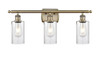 INNOVATIONS 516-3W-AB-G804 Clymer 3 26 inch Bath Vanity Light Antique Brass