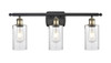 INNOVATIONS 516-3W-BAB-G804 Clymer 3 26 inch Bath Vanity Light Black Antique Brass