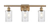INNOVATIONS 516-3W-BB-G804 Clymer 3 26 inch Bath Vanity Light Brushed Brass